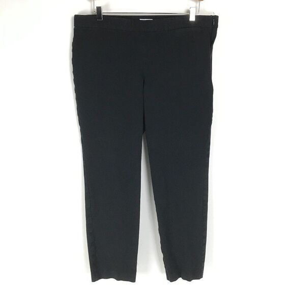 J. Jill Precision Stretch Slim Leg Pants Women's Plus Size 14 Black Mid Rise Zip - Picture 1 of 11